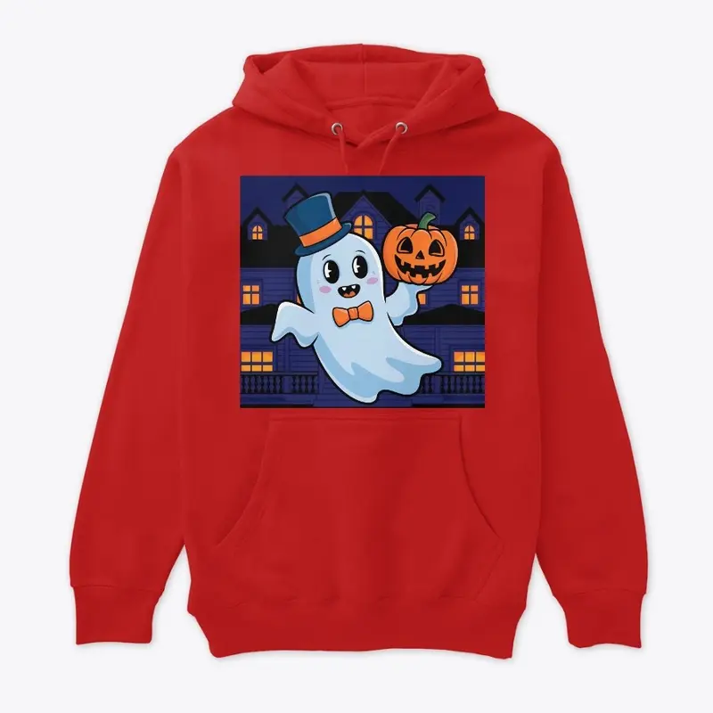 Charming Ghost and Cheerful Pumpkin Duo